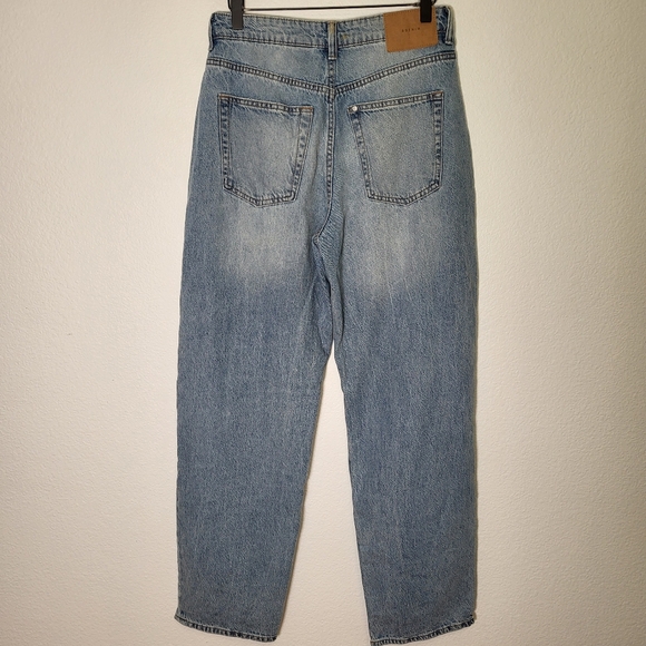 H&M | & Denim 90's Baggy Jeans Distressed Ultra High Rise Jeans size 6 - Picture 2 of 12